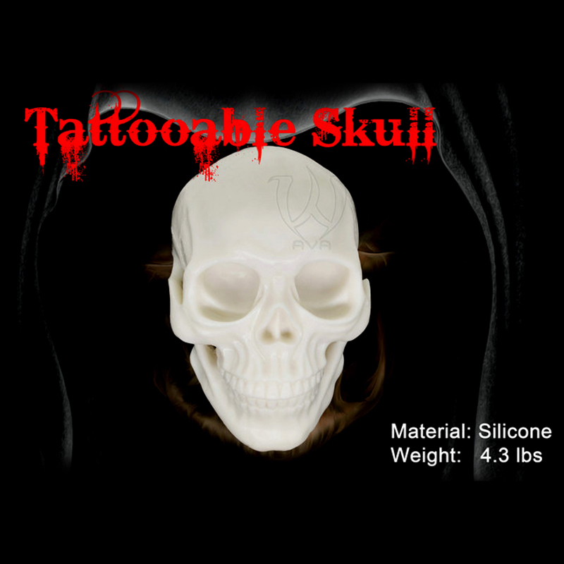 Food-grade Silicone 3D Tattooable Practice Skull