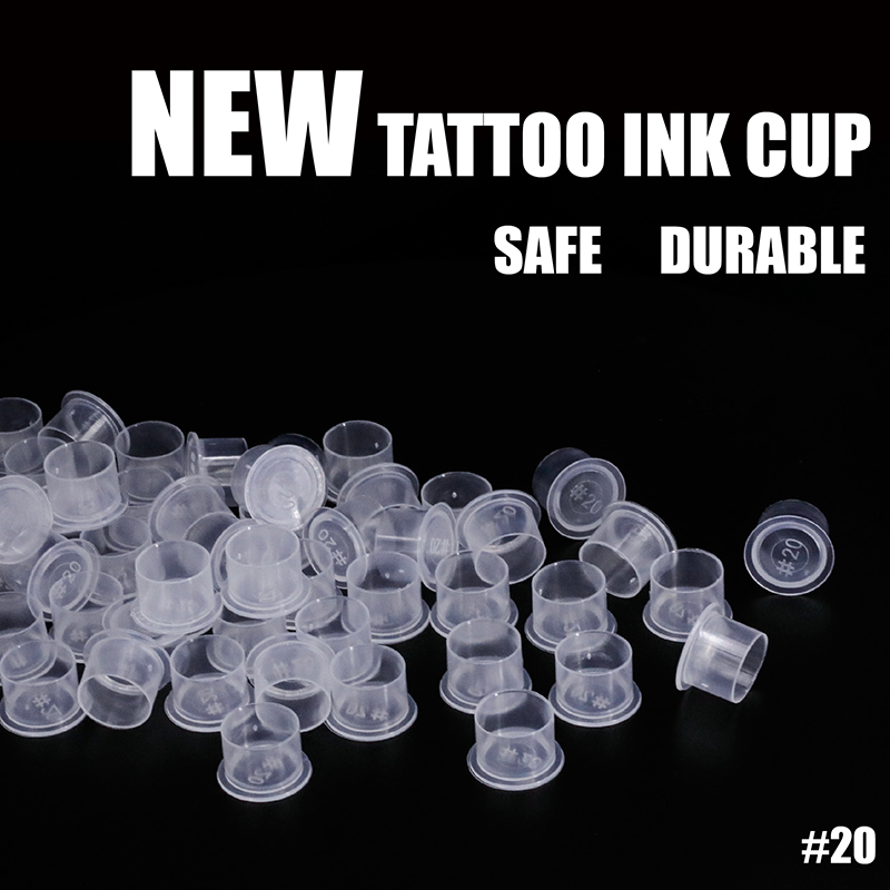 Premium New Clear Color Tattoo Ink Cup #20
