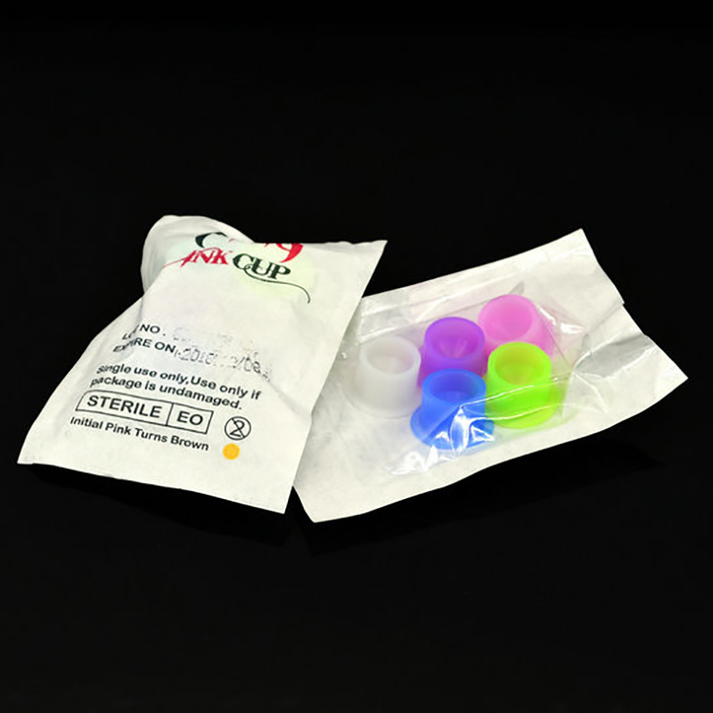 STERILIZED INDIVIDUAL PACKAGE SILICONE INK CUP