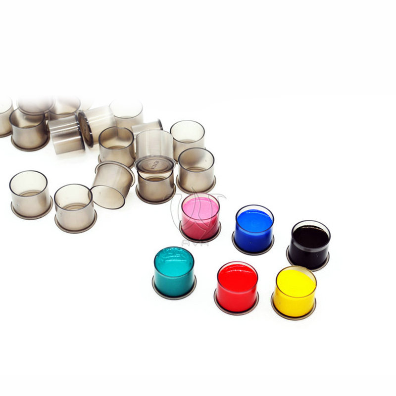 Tattoo Ink Caps AIMOM 1000pcs Tattoo Ink Cups with Base Cups Small Pigment  11mm Tattoo Pigment
