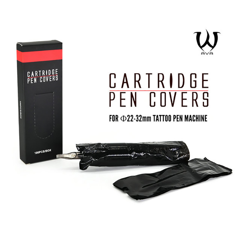 Black Tattoo Cartridge Pen Covers 100PCS/BOX