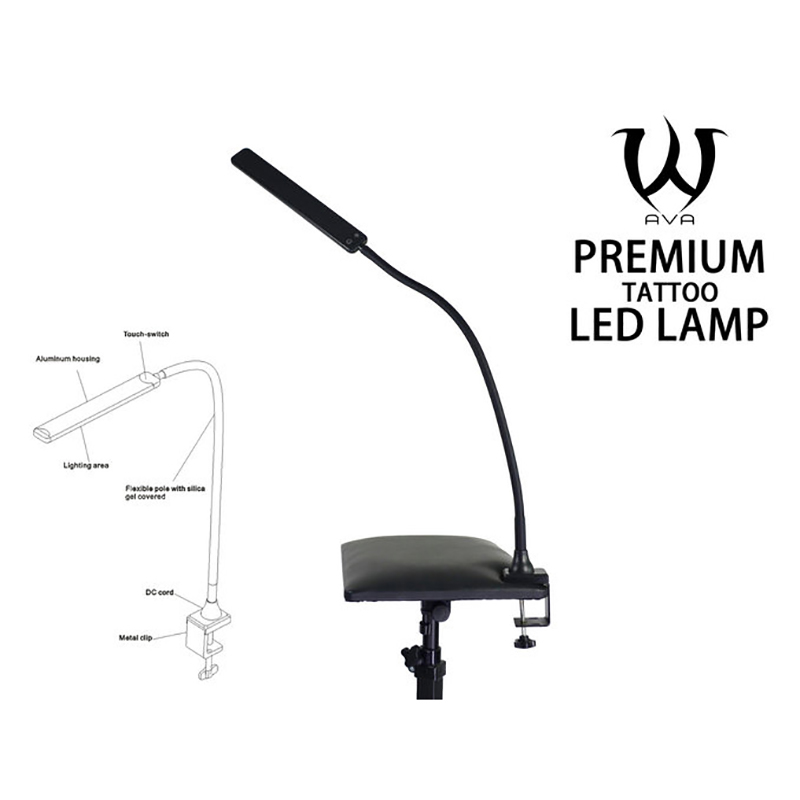 HEN- Lampe à clip Durable Aluminum Alloy LED Clip Lamp Tattoo Lamp for  Reading hygiene cils