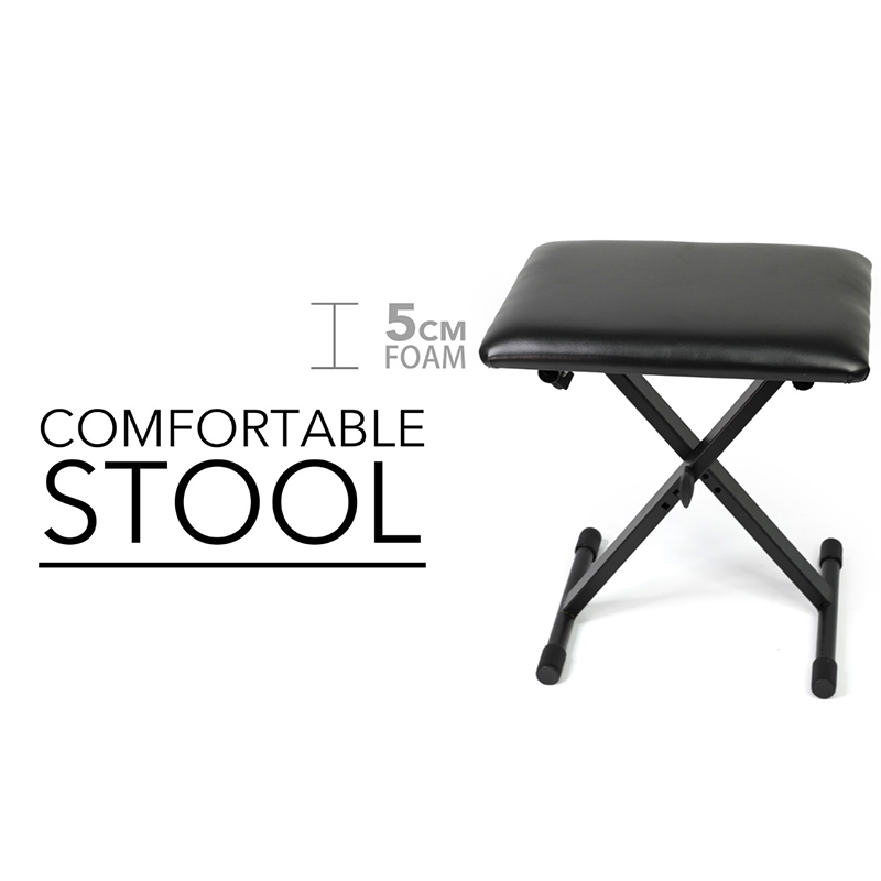 SKULL DNA Adjustable Black Portable tattoo chair(stool)