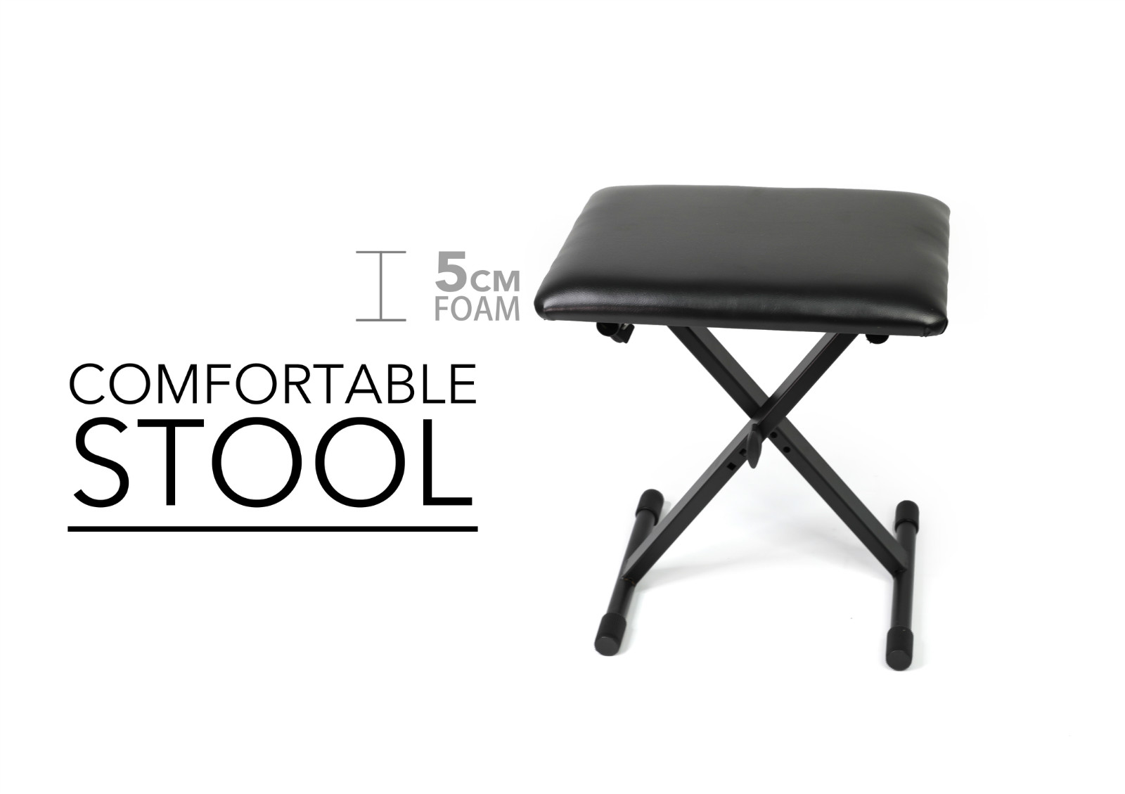 SKULL DNA Adjustable Black Portable tattoo chair(stool)