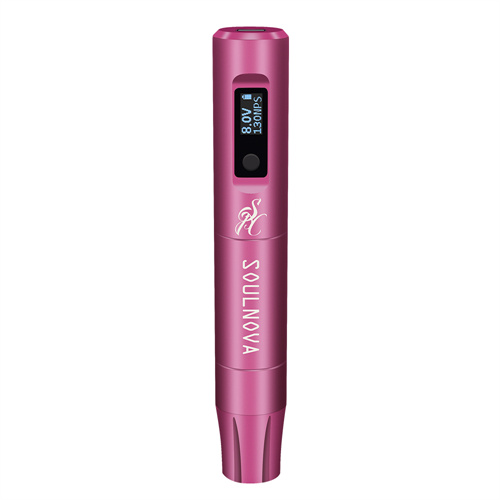 SOULNOVA new E3 mini wireless permanent makeup pen 3mm Rose Red