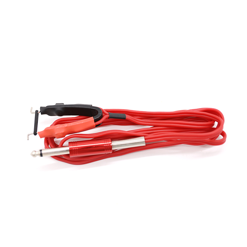 Premium tattoo power supply clip cord Red