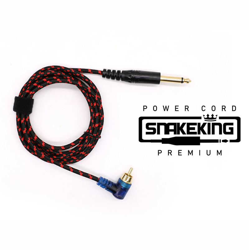 SNAKEKING LED RCA CLIP CORD RED
