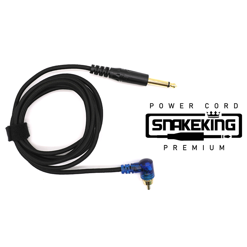 SNAKEKING LED RCA CLIP CORD BLACK