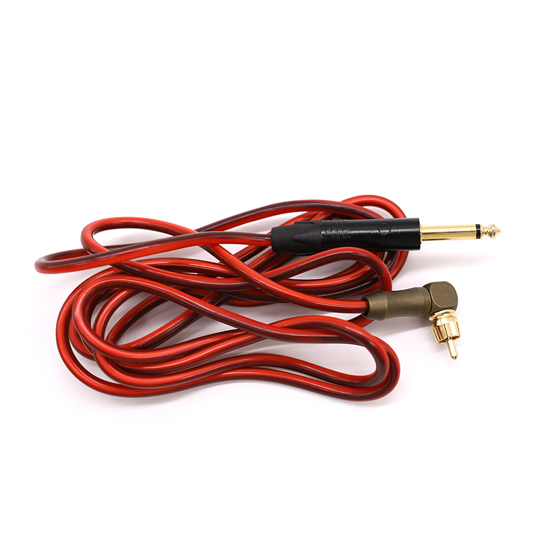 SNAKE KING Pure copper RCA Clip Cord Red