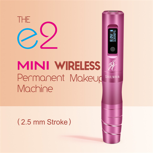 SOULNOVA new E2 mini wireless permanent makeup pen 2.5mm RoseRed