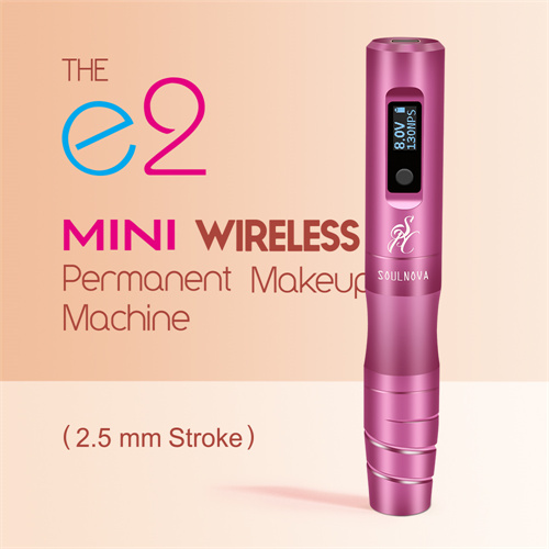 SOULNOVA new E2 mini wireless permanent makeup pen 2.5mm Grey - Click Image to Close