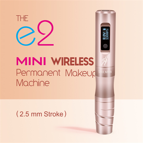SOULNOVA E2 mini wireless permanent makeup pen 2.5mm Champagne
