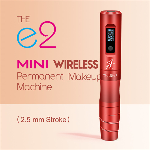 SOULNOVA new E2 mini wireless permanent makeup pen 2.5mm Red