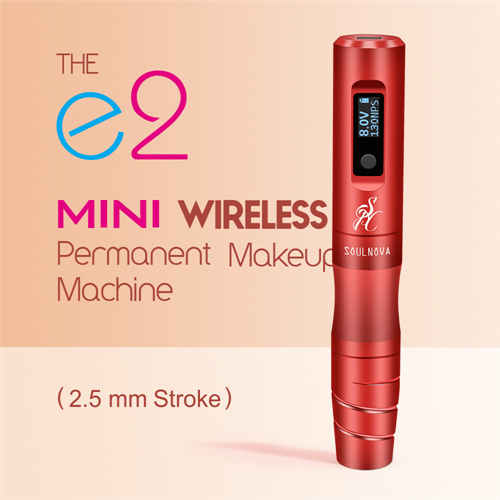 SOULNOVA new E2 mini wireless permanent makeup pen 2.5mm Grey - Click Image to Close