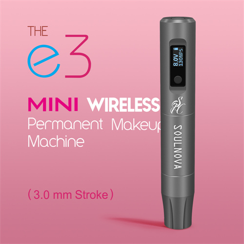 SOULNOVA new E3 mini wireless permanent makeup pen 3mm Grey
