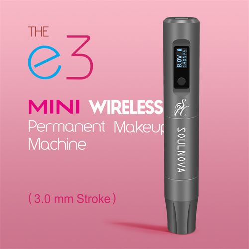 SOULNOVA new E3 mini wireless permanent makeup pen 3mm Red [AP005