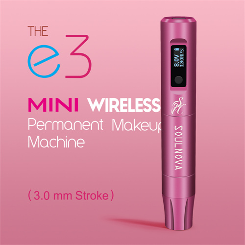 SOULNOVA new E3 mini wireless permanent makeup pen 3mm Grey - Click Image to Close