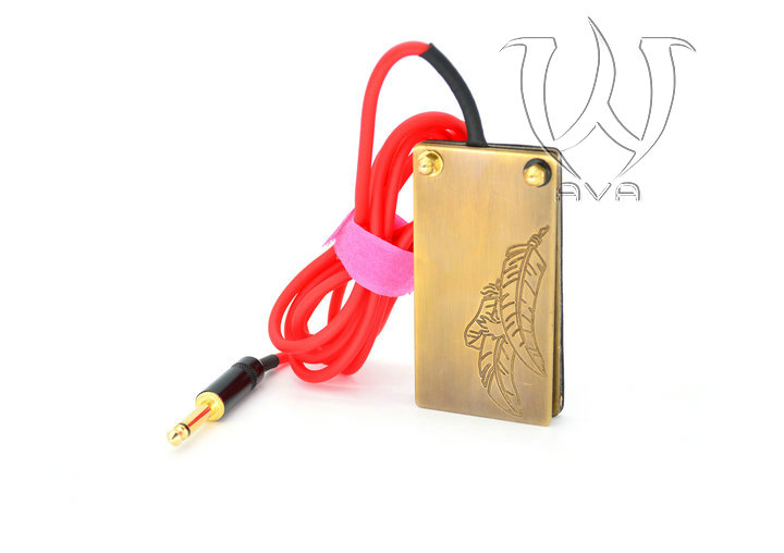 Pure Brass Red AVA Foot Pedal Feather style - Click Image to Close