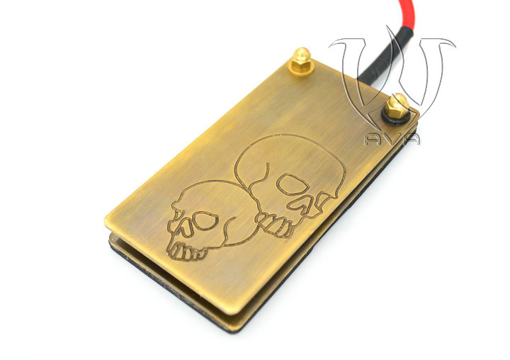 Newest Skull Style AVA Foot Pedal Red - Click Image to Close