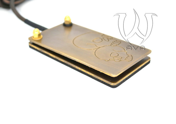 CNC Brass AVA FOOT PEDAL SKULL STYLE - Click Image to Close