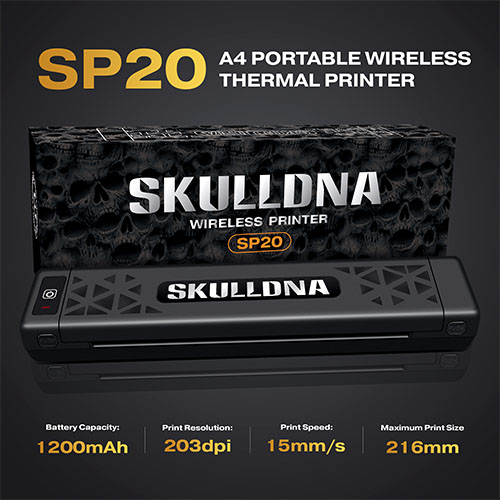 SKULLDNA SP20 WIRELESS PRINTER BLACK