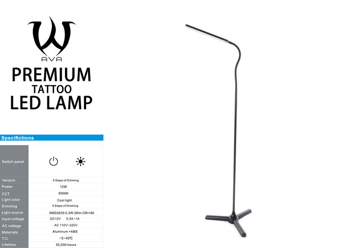 SKULL DNA Premium Aluminum LED Floor Tattoo LAMP [ACT072] - $ : AVA  TATTOO MACHINE, The Art of E-commerce